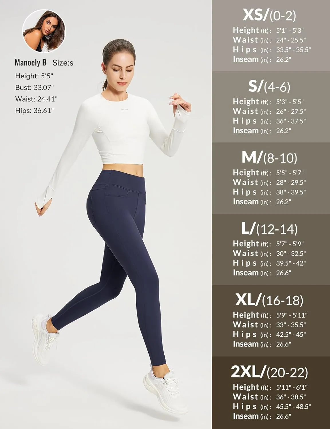 baleaf Jeggings for Women Fleece Lined Pants Thermal Warm Winter High Waisted Leggings 4 Pockets Waterproof Running Tights