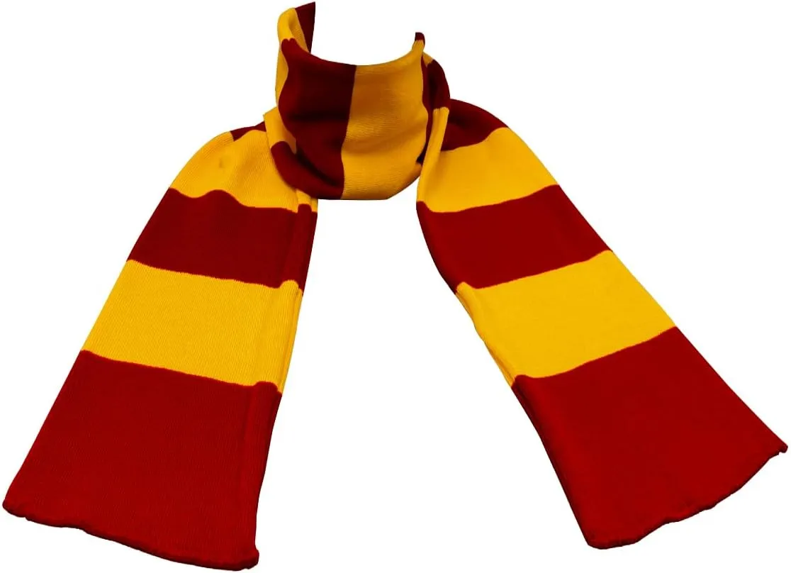 COUVER Rugby Striped Knit Scarf for Men Winter Long 100% Acrylic knit Scarves