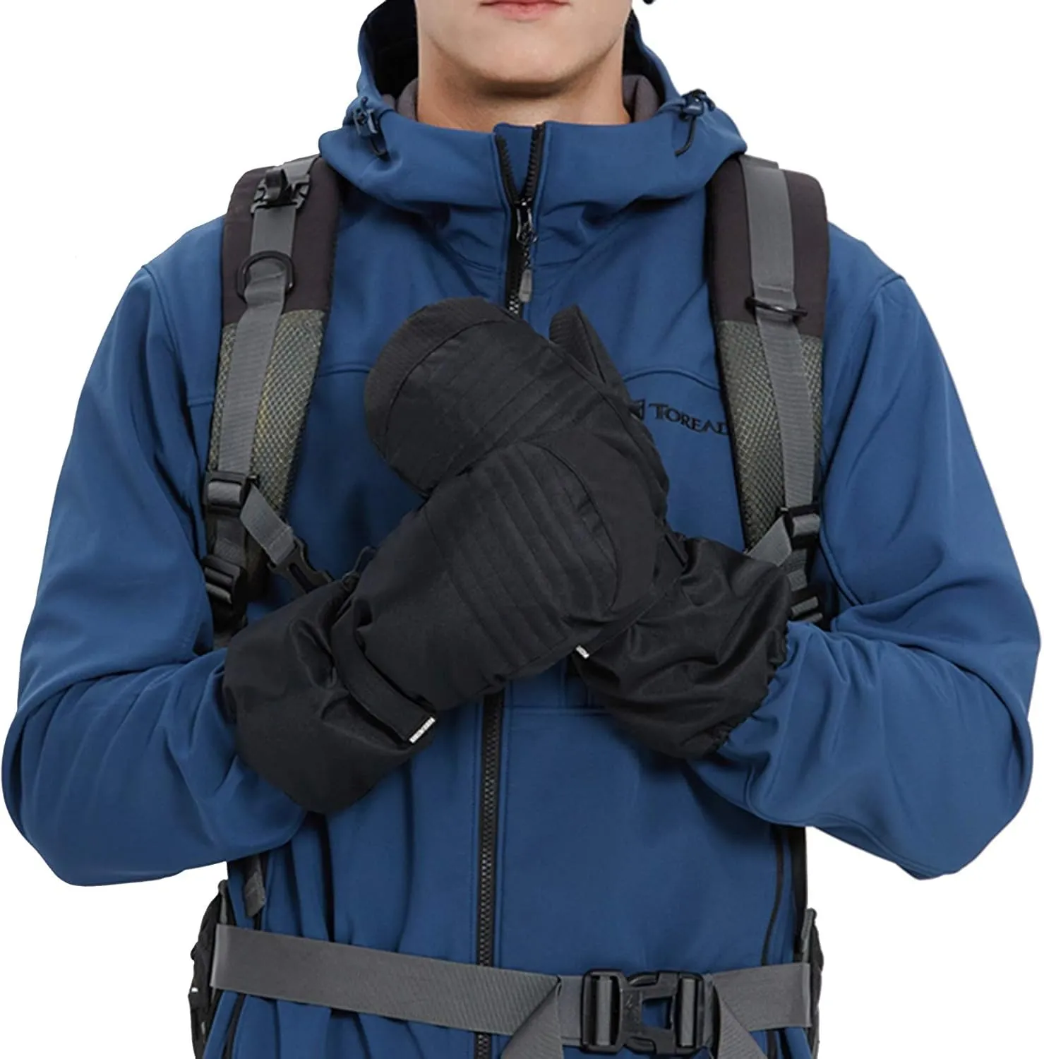 Gloves Winter Warm Touch Screen Gloves Non-Slip Gloves Elastic Cuff Elastic Material (Size : XL)