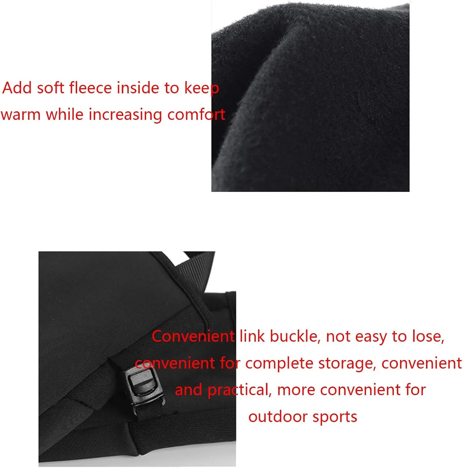Gloves Winter Warm Touch Screen Gloves, Non-Slip Grip, Elastic Cuffs, Elastic Material (Size : XXL)