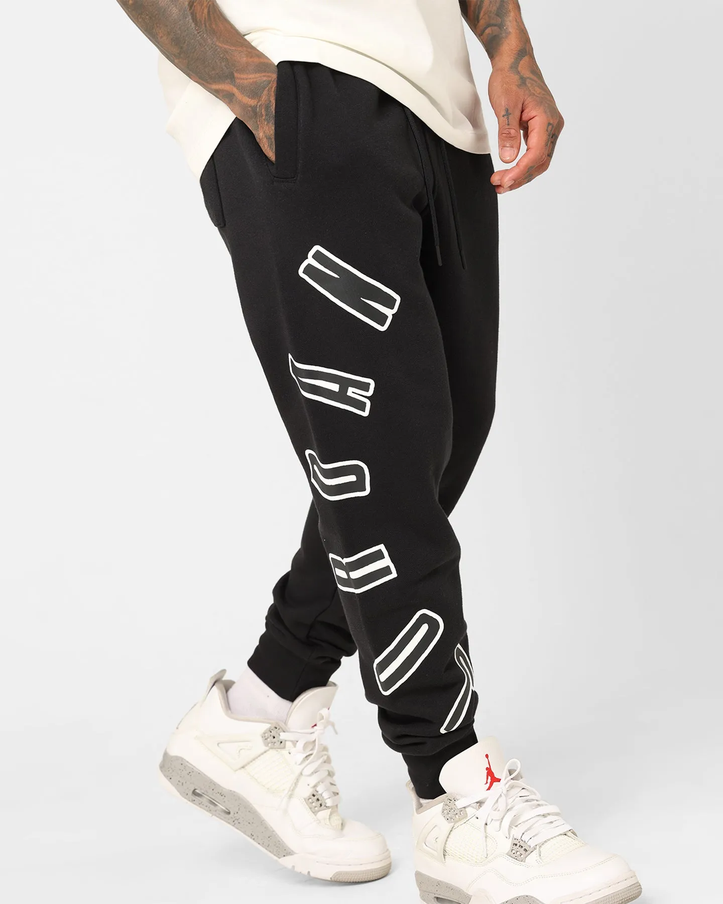 Jordan Flight MVP Fleece Track Pants Black/Sail