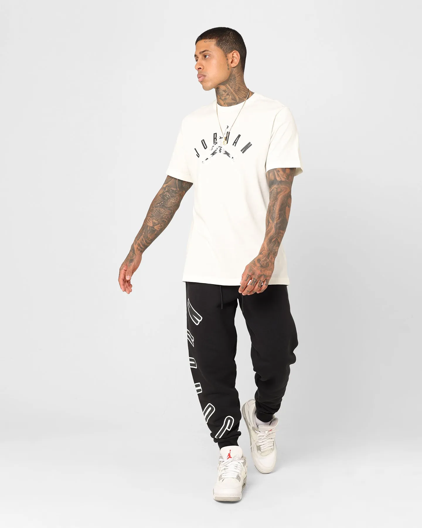 Jordan Flight MVP Fleece Track Pants Black/Sail