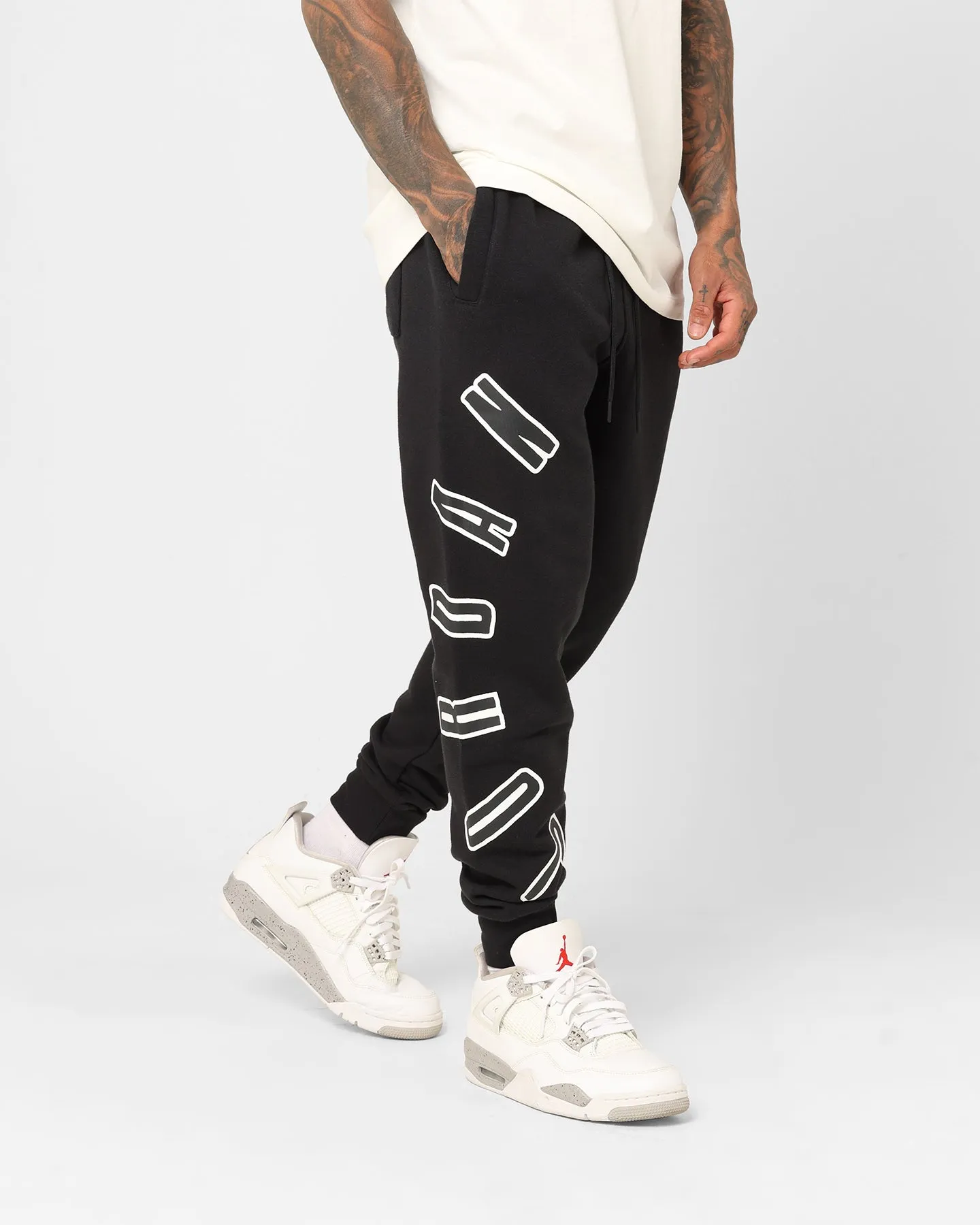 Jordan Flight MVP Fleece Track Pants Black/Sail