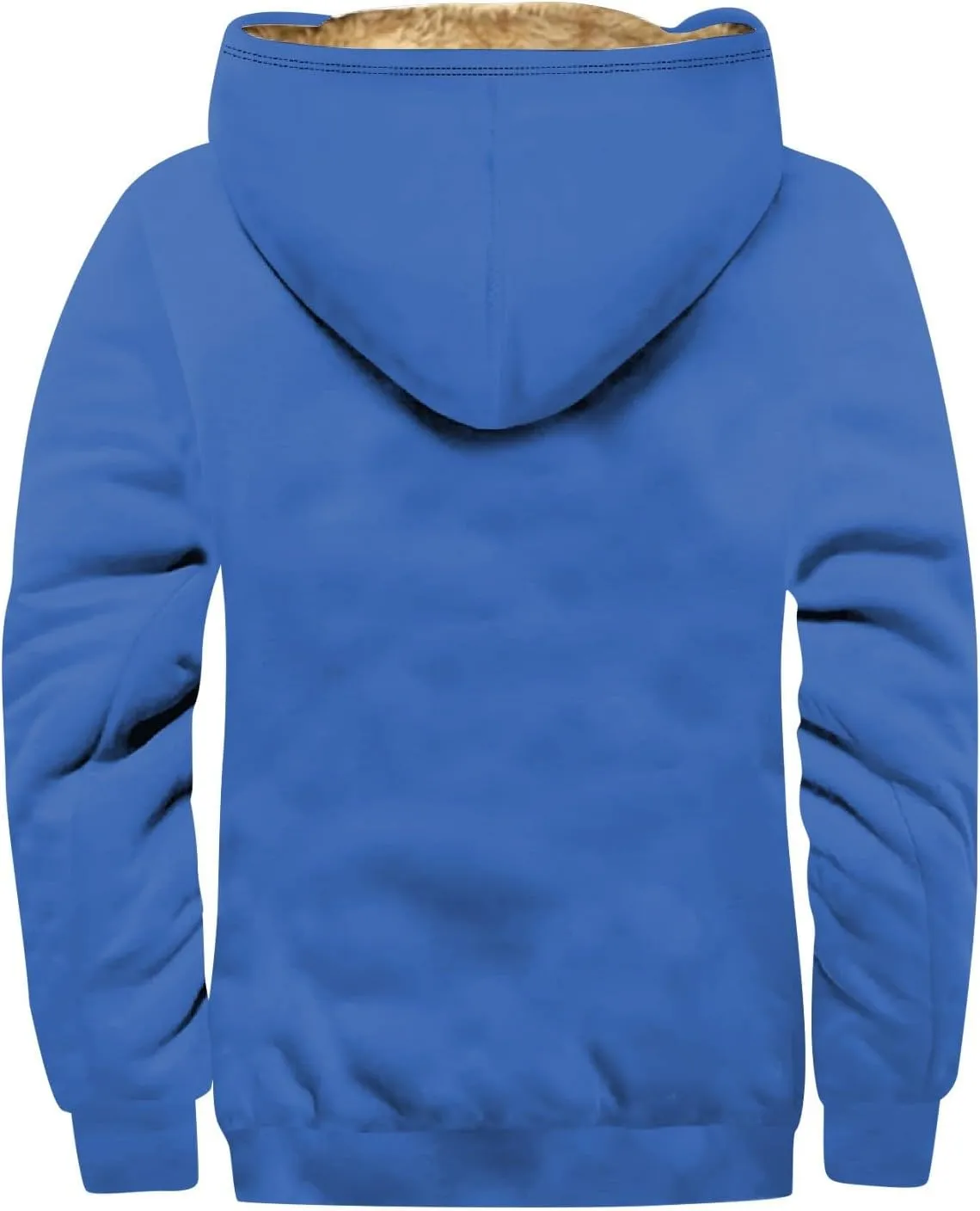 Men Winter Coats With Hood Fleece Lined Zipper Graphic Coat Cold Weather Heavy Big And Tall Jacket