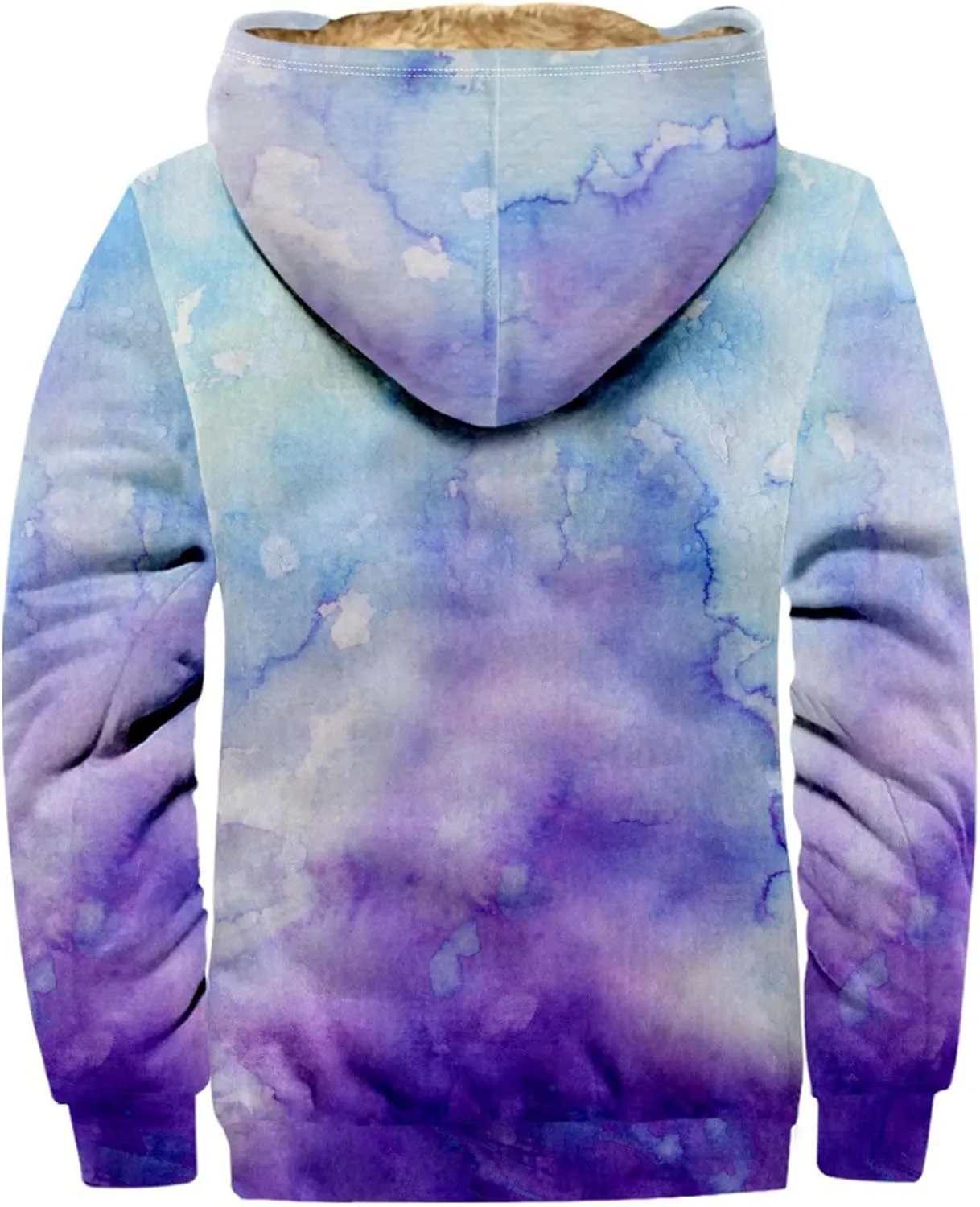 Mens Winter Coat With Hood Fleece Lined Zipper Graphic Coat Warm Heavy Big And Tall Jacket