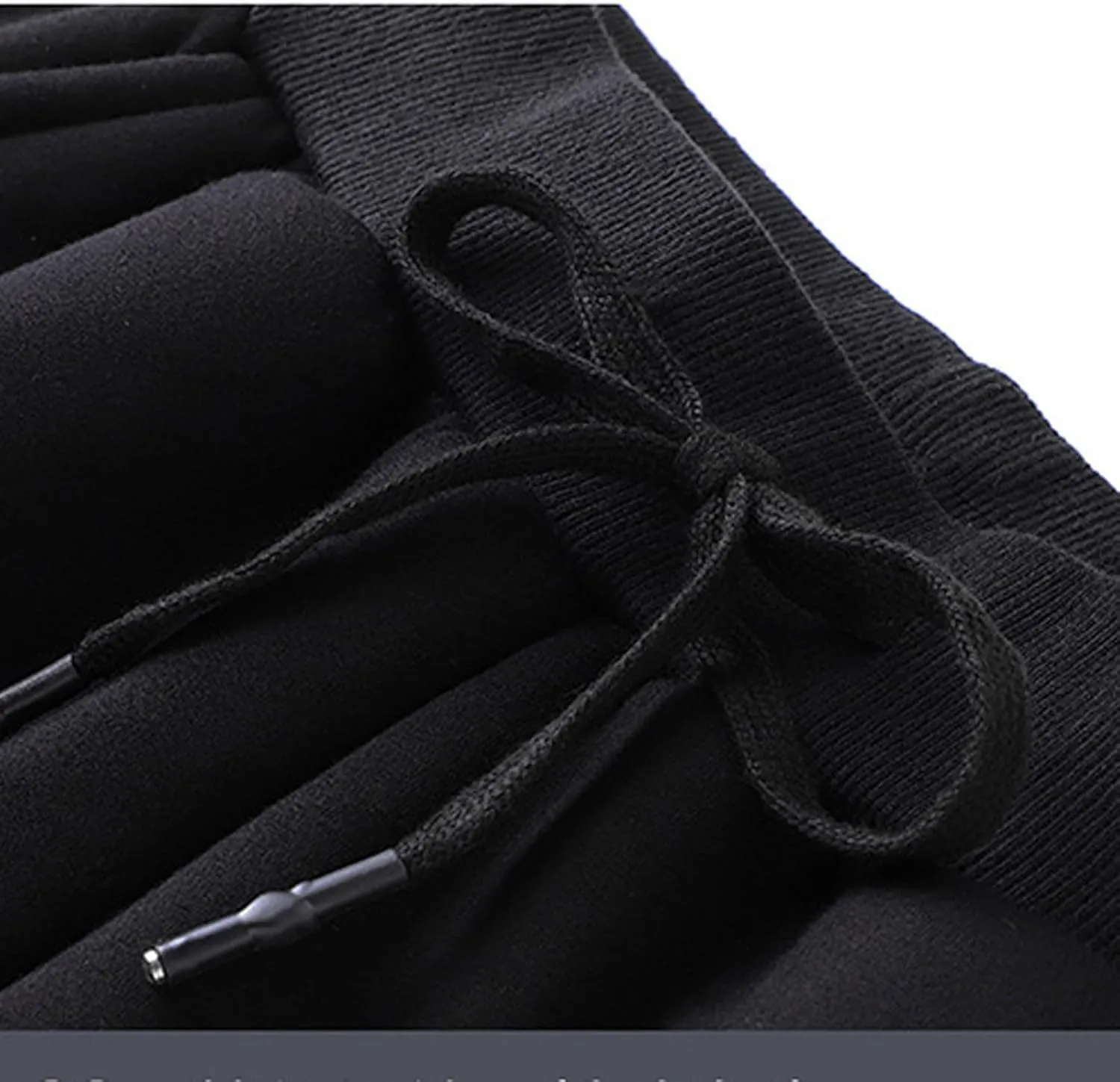 Men's Winter Sweatpants Sherpa Lined Thicken Warm Fleece Pants Sports Jogger Pants Plush Trousers with Pockets