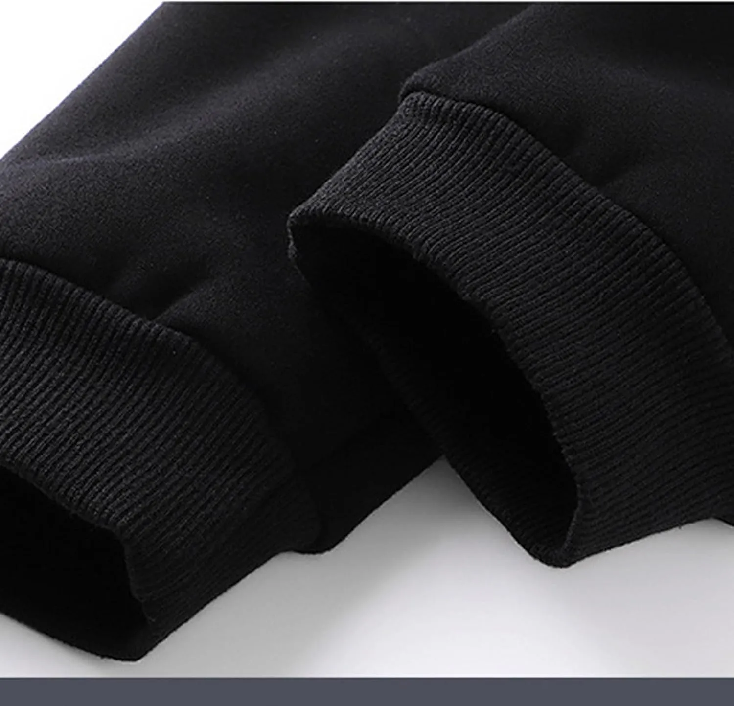 Men's Winter Sweatpants Sherpa Lined Thicken Warm Fleece Pants Sports Jogger Pants Plush Trousers with Pockets