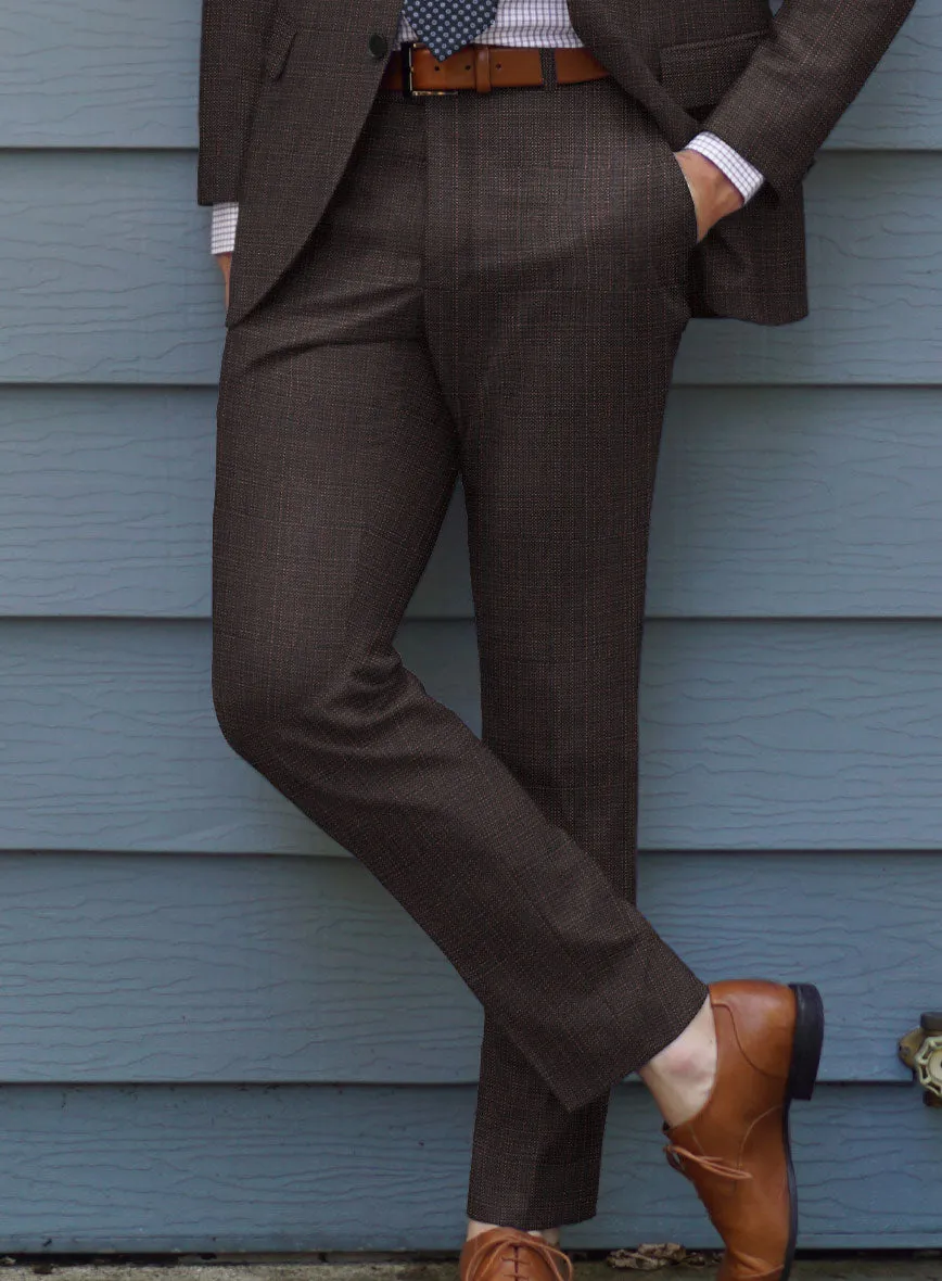 Napolean Bob Weave Rust Wool Pants