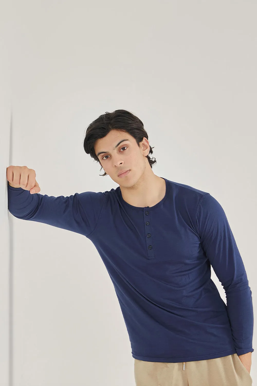 Navy Blue Henley