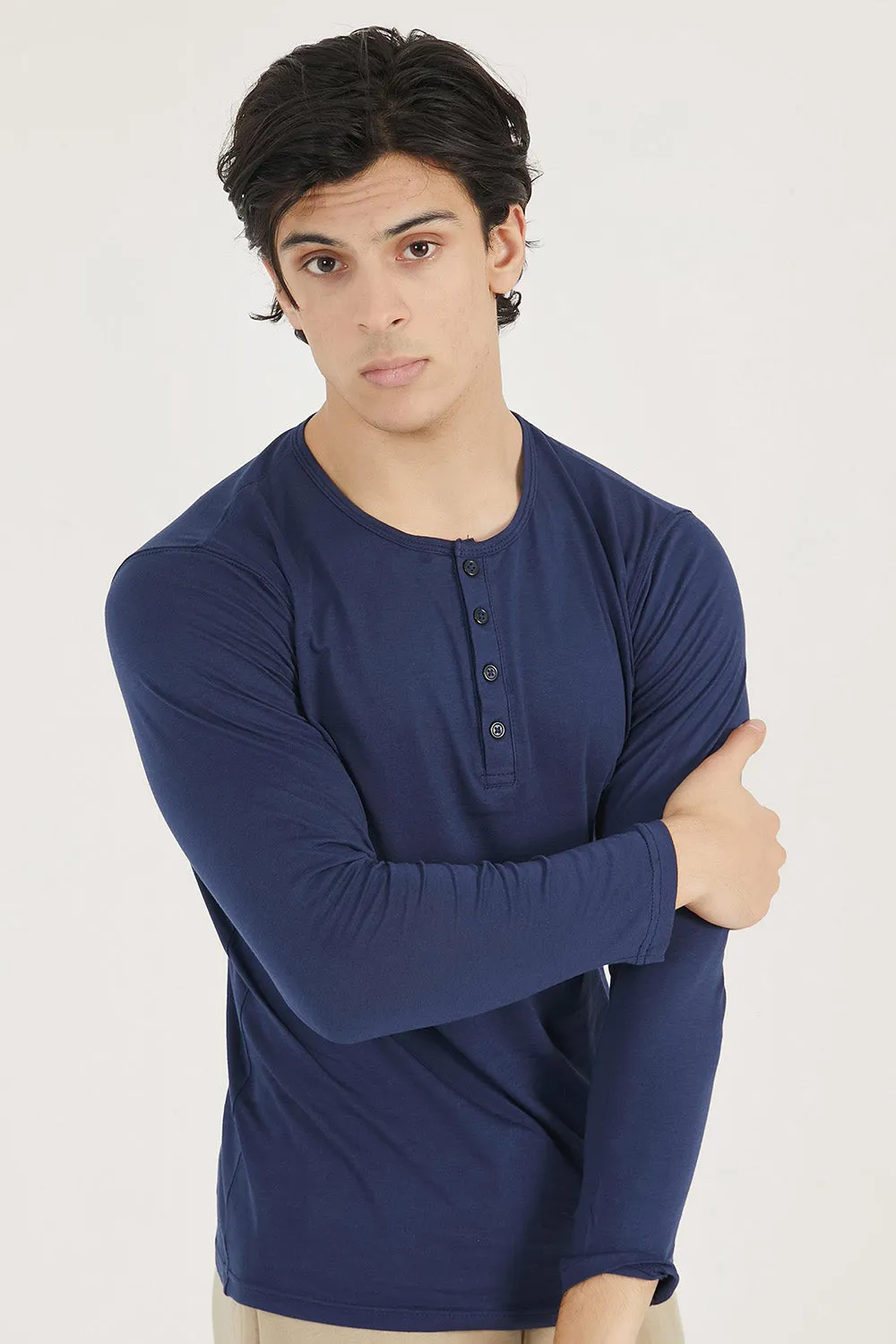 Navy Blue Henley
