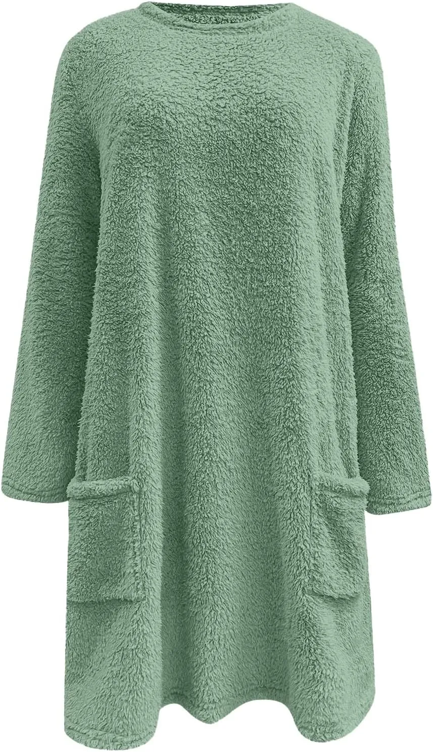 Oversized Sweaters For Women Casual Fleece Fuzzy Faux Shearling Warm Winter Outwear Jacket Shaggy Coat Cute Sweater