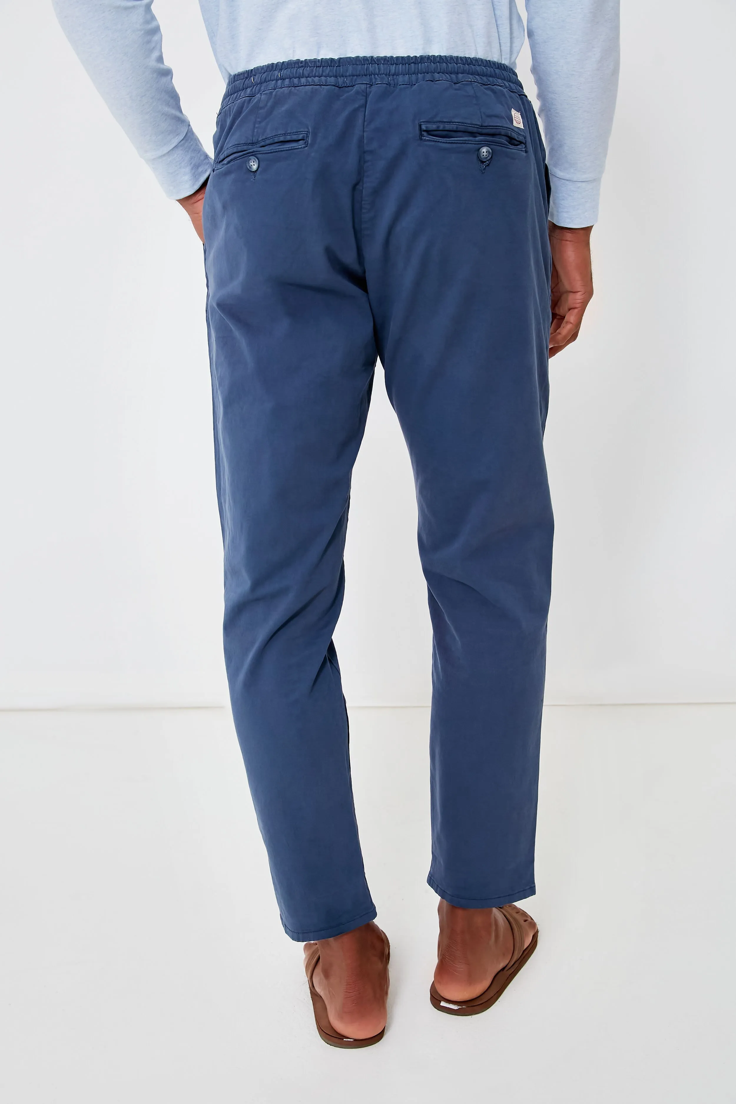 Slate Blue Athletic Fit Saturday Pant