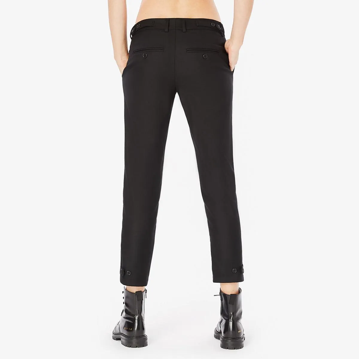 Slim-Leg Wool Pants