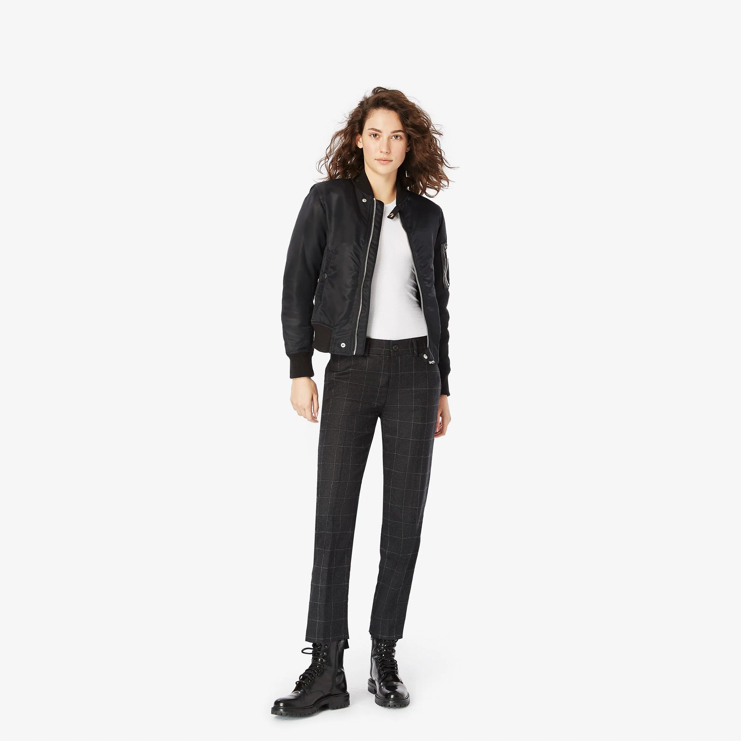 Slim-Leg Wool Pants