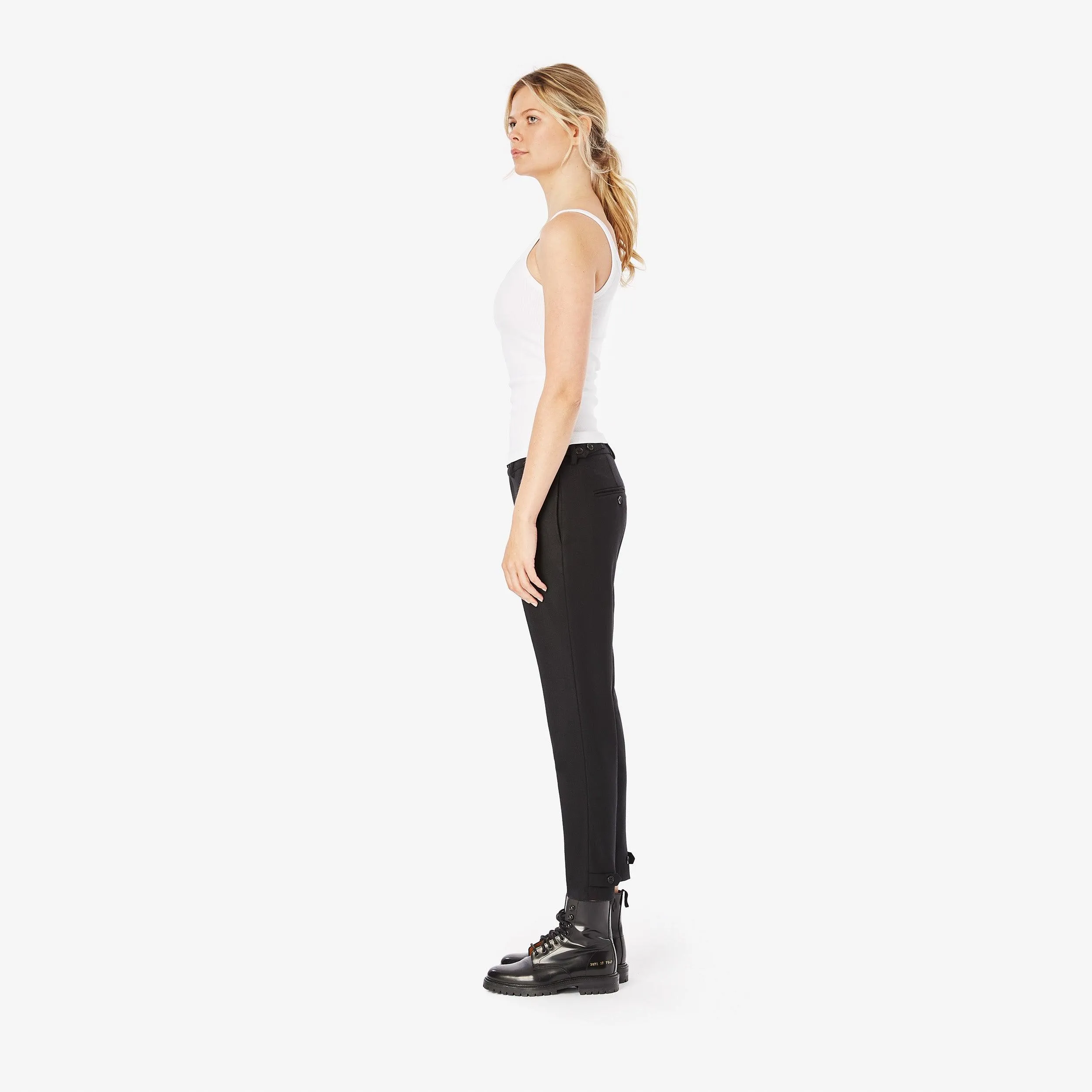Slim-Leg Wool Pants