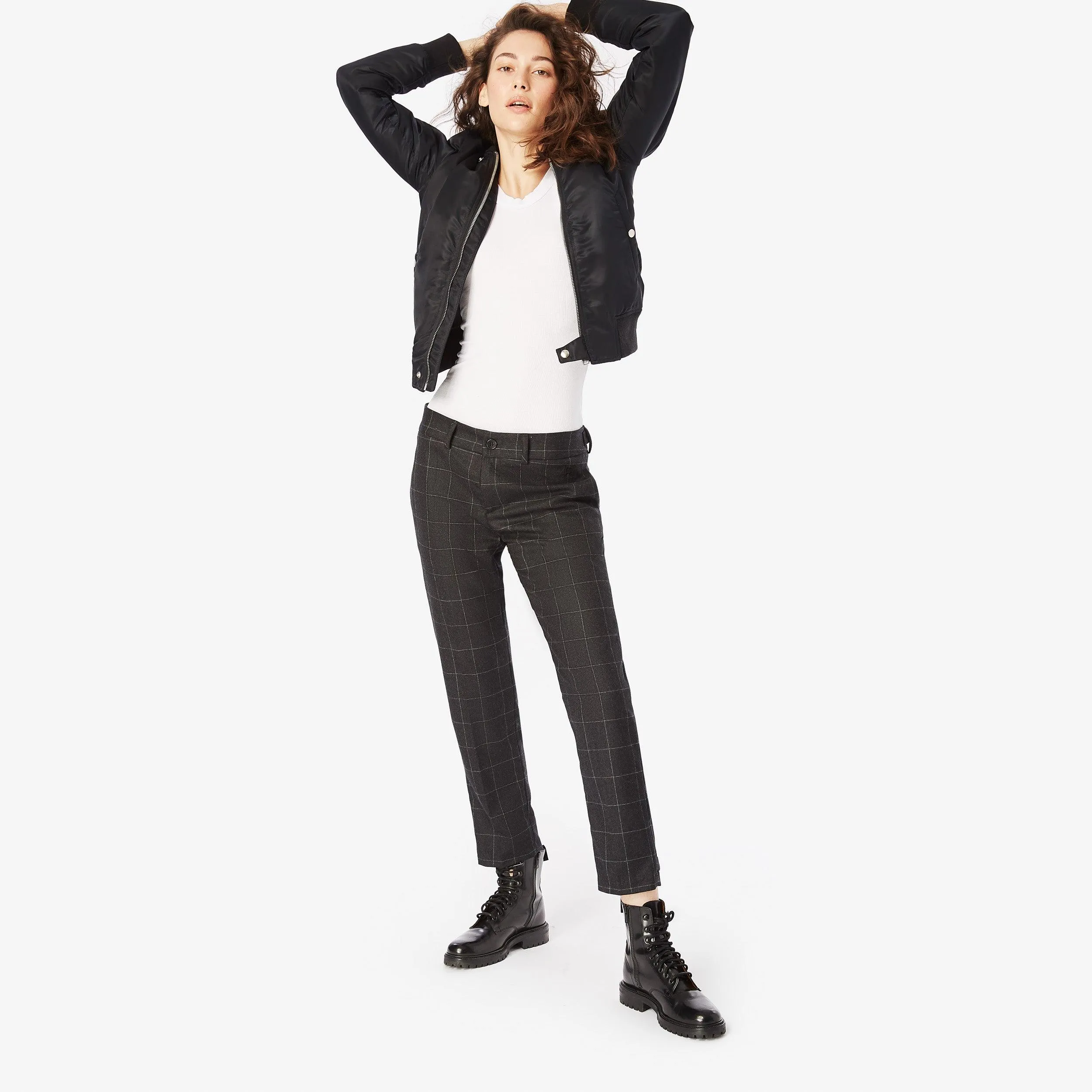 Slim-Leg Wool Pants
