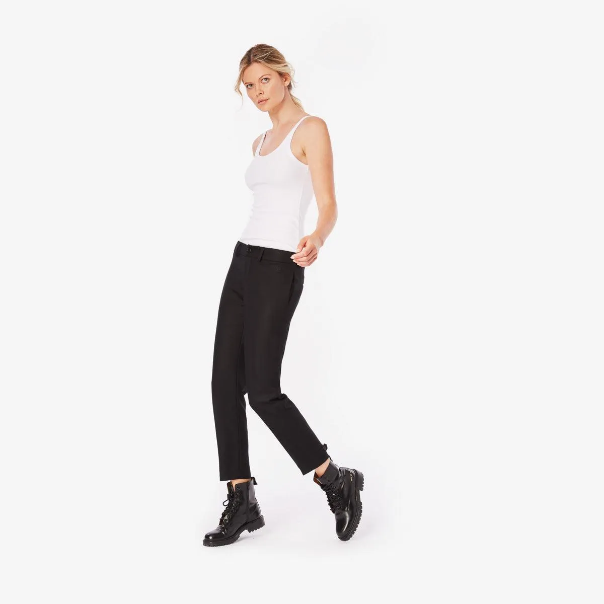 Slim-Leg Wool Pants