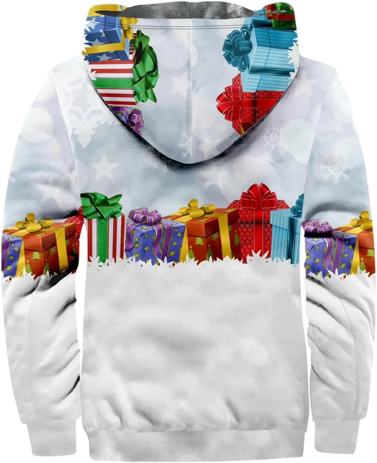 Winter Coat Men With Hood Fleece Lined Zipper Graphic Coat Heated Heavy Big And Tall Jacket