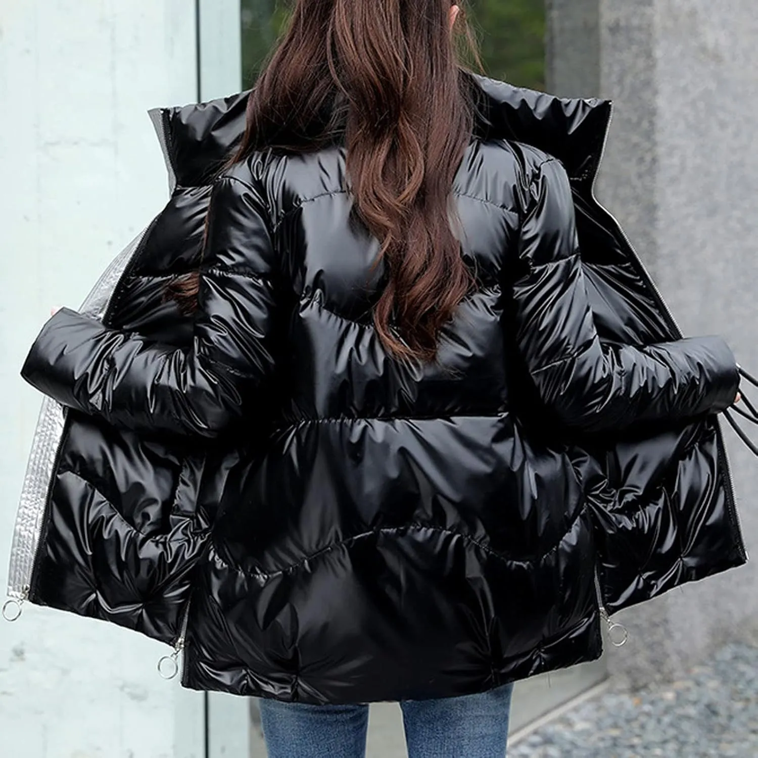 Women Lightweight Packable Puffer Jacket Water-Resistant Winter Coat Down Jacket Quilted Parka Bubble Padded Coat