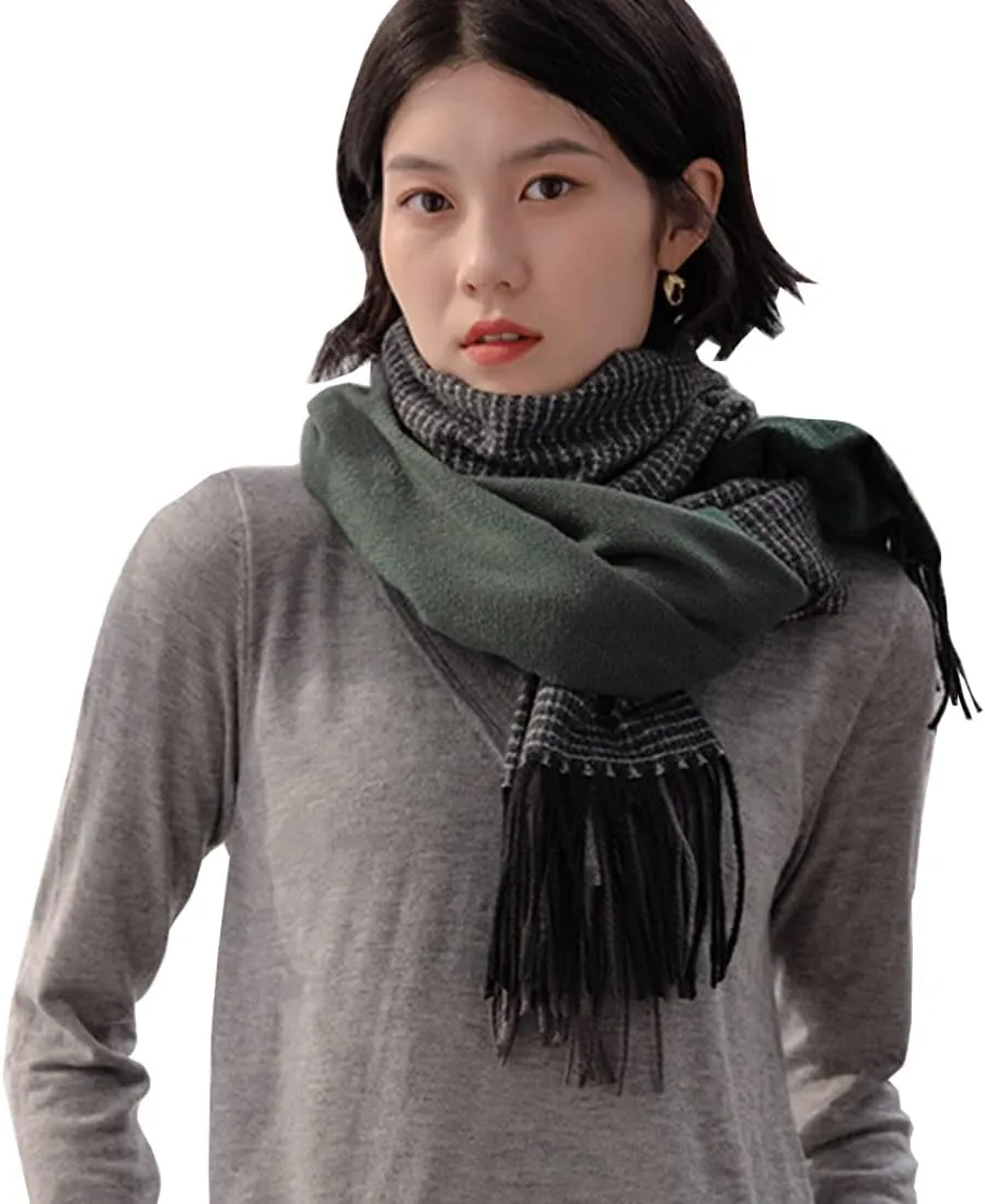 Women's Winter Warm Soft Sweet Fashion Scarves,Cashmere Feel Long Scarf,Knit Thick Shawl,Birthday Christmas New Year.
